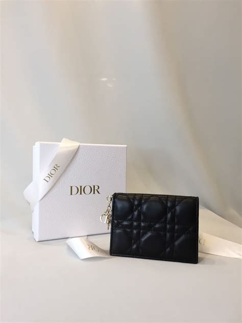 lady dior card holder with flap|lady dior flap card holder.